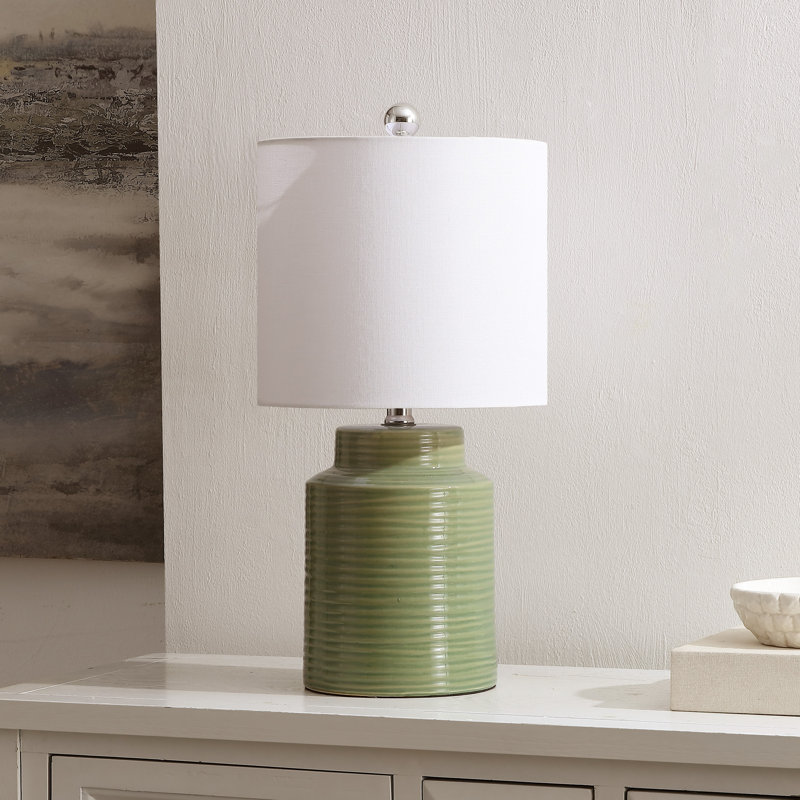 Lampe de table 19 po Navilas, Bleu vert