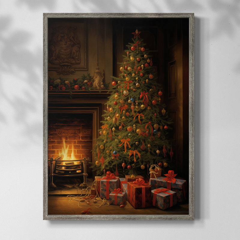 «Christmas Holiday Art», reproduction encadrée DCLV, H 11 po x l 9 po