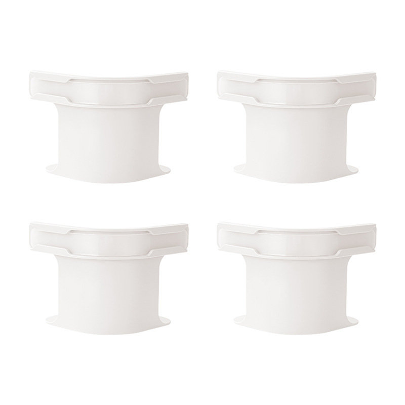 Porte-draps verrouillables 4 pièces pour toutes les tailles de matelas, Blanc