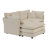 Corduroy Sofa with 1 Footrest-112385615-122510486