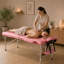 Table de spa portative ajustable en aluminium avec appui-tête léger