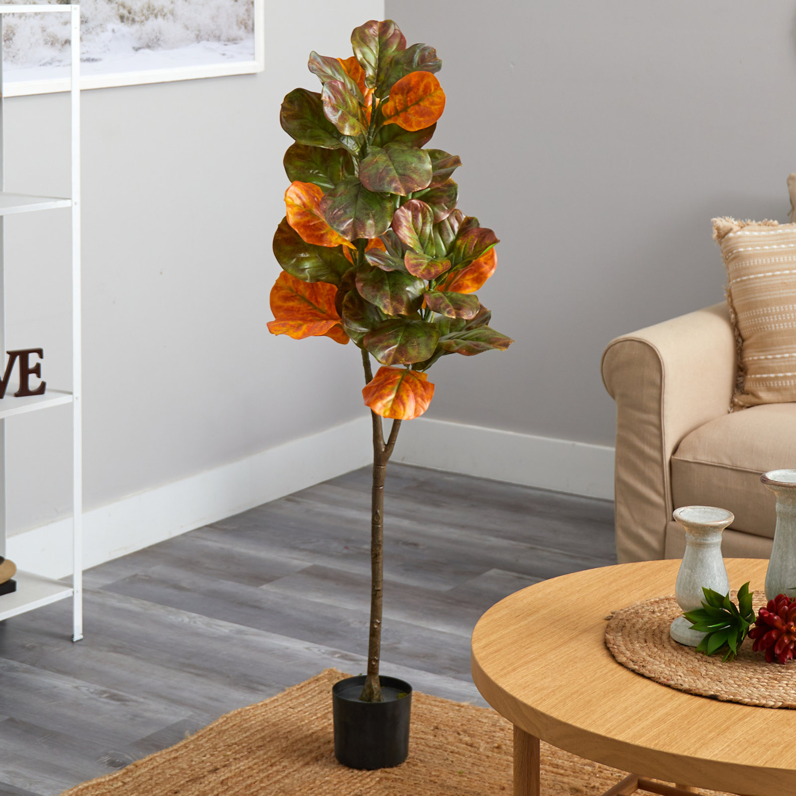 54 " Fiddle Leaf Fig Tree with Base Included