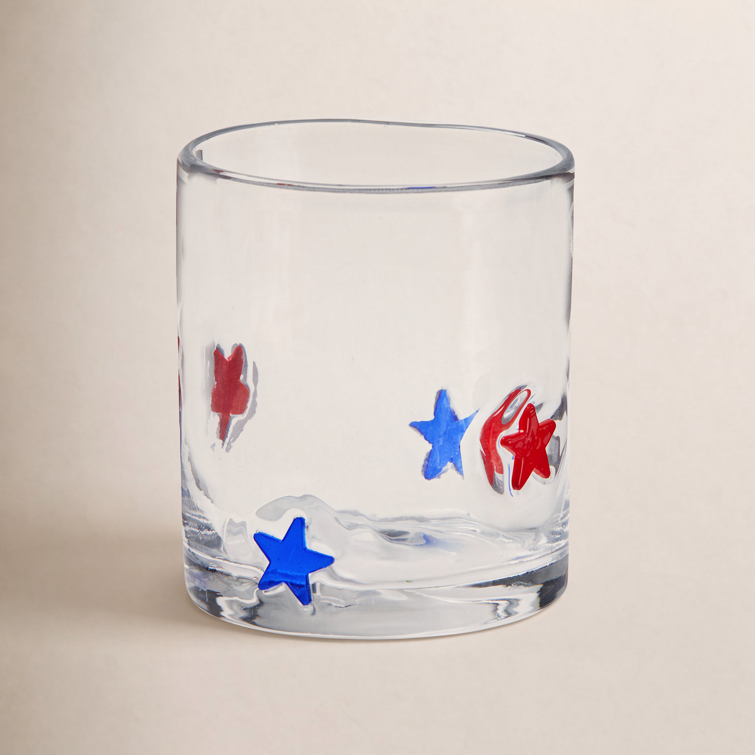 Star Double Old Fashioned Glass Clear Everyday 16 Oz
