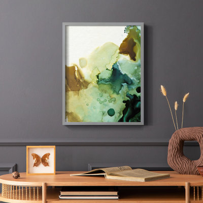 «Water and Earth II», reproduction encadrée - bois massif