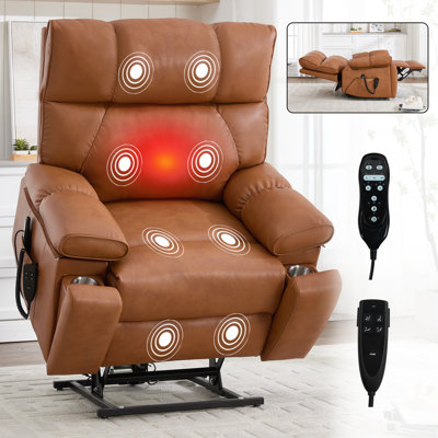 Fauteuil inclinable électrique à deux moteurs Leatherair