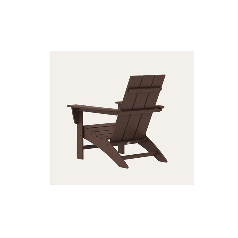 Chaise Adirondack moderne Polywood Ad420ma, acajou