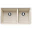 Precis SILGRANIT 33" L X 18" W Double Bowl Undermount Kitchen Sink-83872010