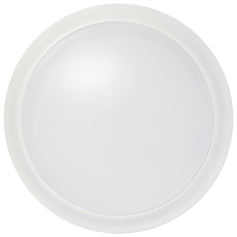 Willebroek Acrylic LED Flush Mount, White, 1.44" H x 9.49" W x 9.49" D