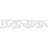 6"H x 5/8"P x 48"L Redford Architectural Grade PVC Running Trim-37808083
