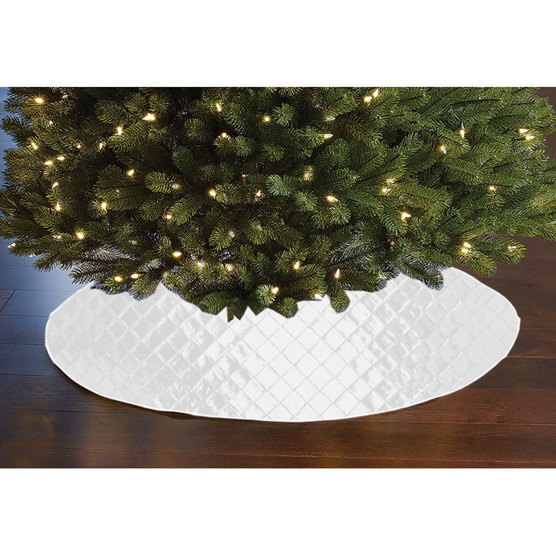 Cache-pieds d'arbre Noël, Blanc