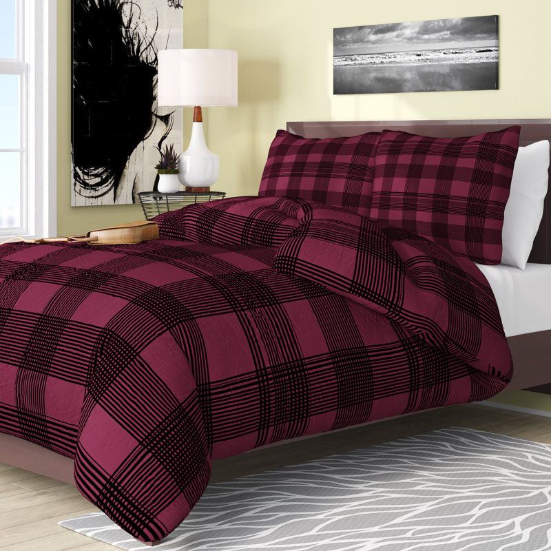 Ensemble de housse de couette, Housse de couette pour grand lit et 2 taies décor
