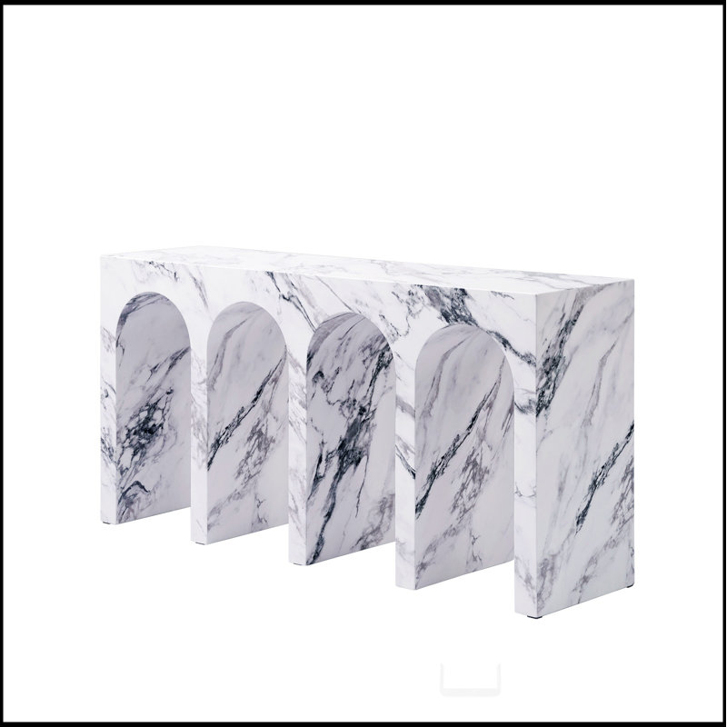 Fritzy Engineered Stone Console Table
