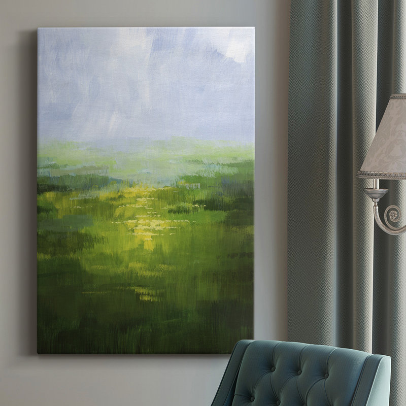 Wildflower Glow I - peinture sur toile tendue, H 18 po x l 12 po x P 1 po