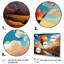 «Orange Hot Air Ballon», impression sur toile encadrée-912317643-912317642