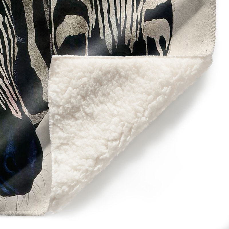  Jeté Madonna Serengeti Zebra, l 68 po x L 80 po