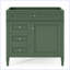 Armoire de rangement de salle de bain moderne avec 2 tiroirs et un tiroir basculant-1062758732