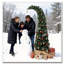 Arbre de Noël 6 pi avec 200 lumières DEL et base en métal-1849848579