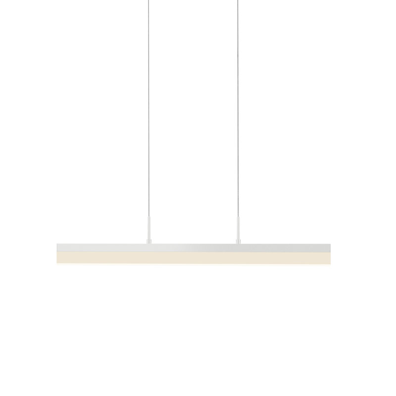 Stiletto Slim LED Kitchen Island Pendant in Satin White