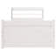 Bed Frame With Headboard Without Mattress White-1375389975