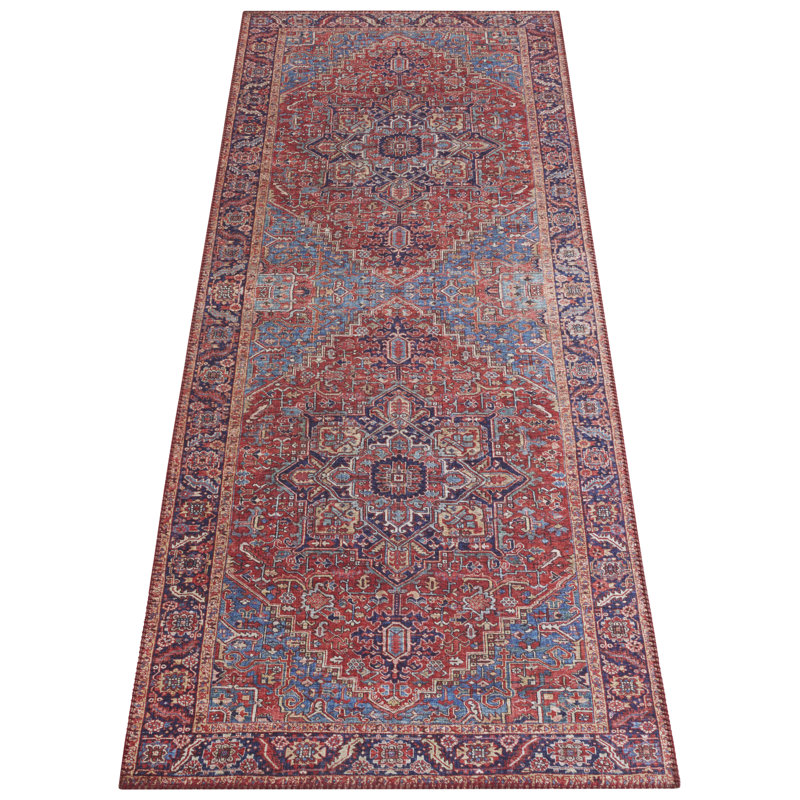 Amata Tufted Red Rug, Runner 80 x 200cm