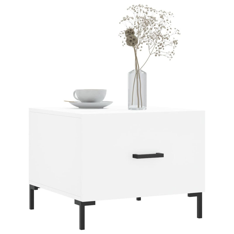 Avaiyah Four Leg Coffee Table with Storage, White