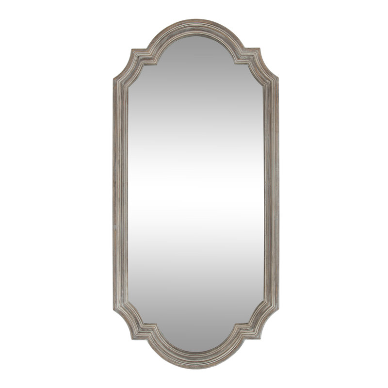 Second Avenue MDF Mirror, Gray, 42" x 20"