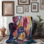 Deep Floral Impressions - Couverture sherpa de qualité supérieure 0049-100794524