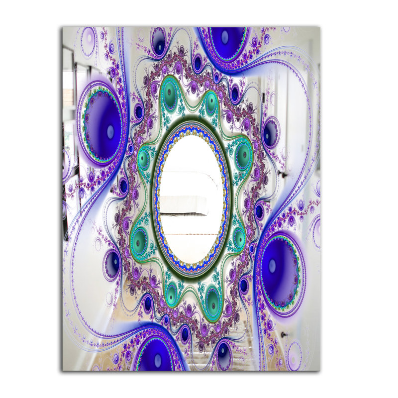 Miroir mural Circles and Curves II, H 39,4 po x l 29,5 po