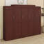 Lit escamotable avec deux garde-robe, armoire murale avec tablette de rangement, cadre de lit plateforme pliable multifonctionnel-1802044949-1802044946