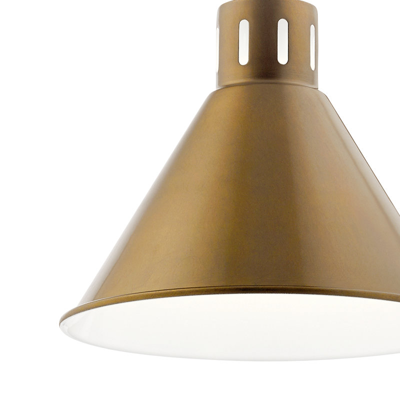 Porterfield 1 - Light Single Pendant, Natural Brass
