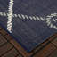 Tapis intérieur / extérieur bleu marine Wynne-455557314