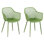 Pair of Lattice Bistro Garden Armchairs, Patio Dining