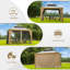 Pavillon de jardin extérieur en aluminium Cavus avec double toit en acier galvanisé-86867016