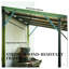 Pavillon de jardin à toit rigide Lean-To avec toit en polycarbonate, abri de barbecue mural en acier pour patio et terrasse - Comprend la quincaillerie