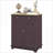 Cabinets, Modern Kitchen Storage with Solid Wood Top, 2 Drawers, Doors Adjustable Shelf | Walnut Brown | Dining Room-1145110605