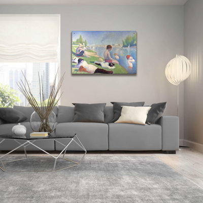 Bathers At Asnieres' by Georges Seurat, Acrylic Glass Wall Art