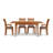 Sarah 4 - Person Solid Wood Top Four Leg Dining Set-16848865-37101027-39921300