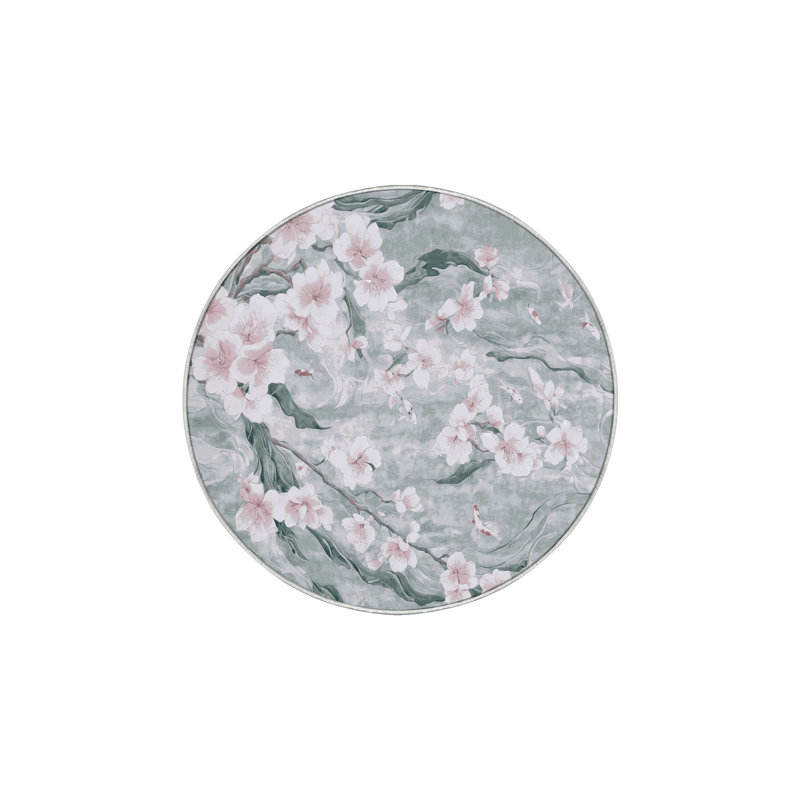 Machine Washable Area Rug, Round 7'