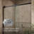 Rely 59.62" W x 76.99" H Single Sliding Frameless Shower Door-86475077