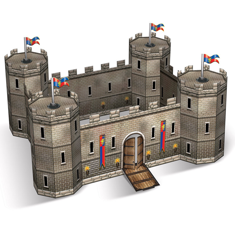 Centre de table 3-D Castle - 14½ po x 18 po - paquet de 12