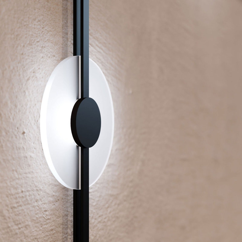 Applique murale à DEL en aluminium à 5 lumières Suspender®, Noir satiné