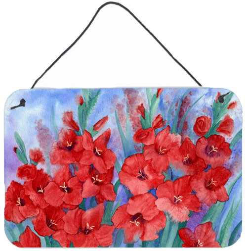 Plaque d’impression gladioli, H 8 po x l 12 po