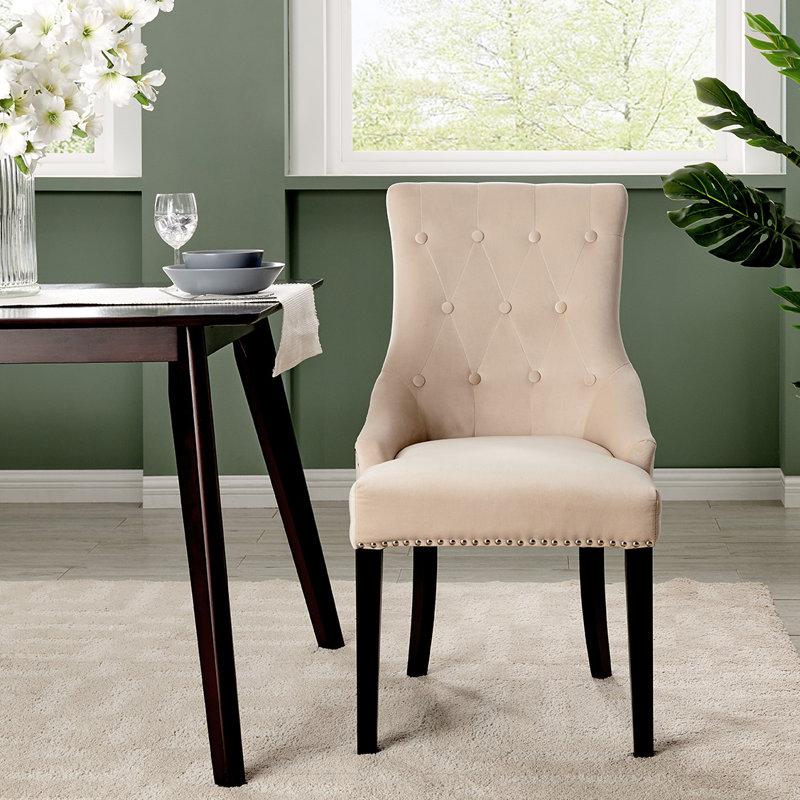 Mcintosh Tufted Velvet Upholstered Side Chair