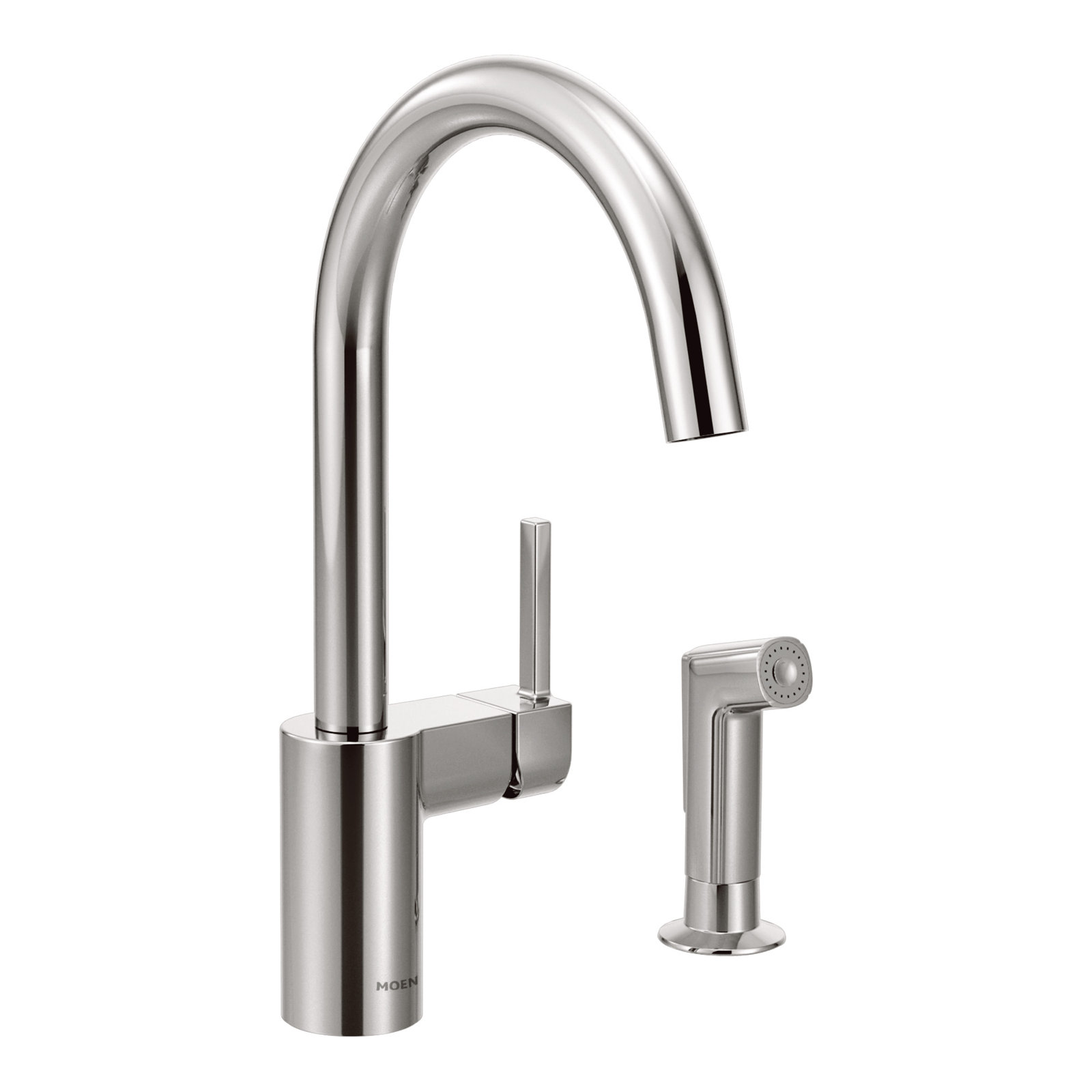 Align Single Handle Kitchen Faucet with Side Spray, Chrome