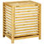 Panier à linge en bambou avec couvercle HOMcom, panier à linge, panier à linge, panier à linge en bois-1925624019