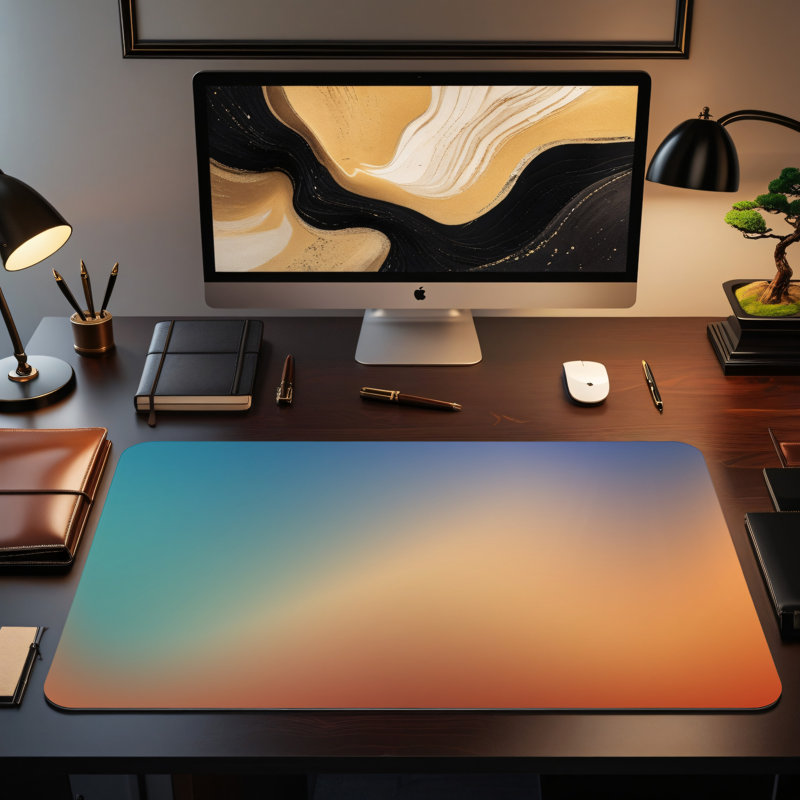 Polyester Desk Pad, 31.5x15.5