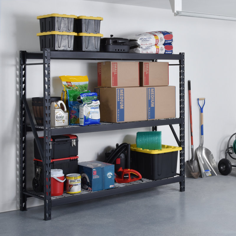 77'' W Steel Height -Adjustable Shelving Unit