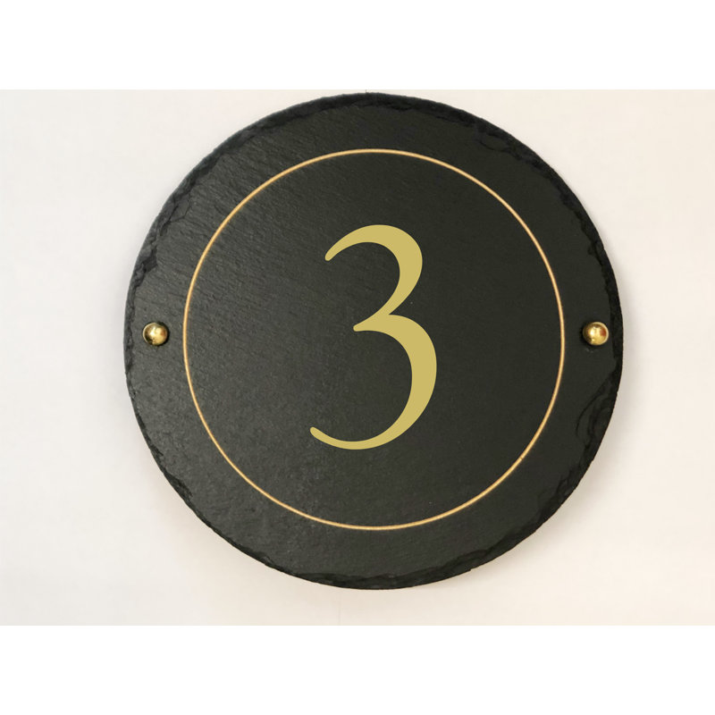 Easingwold 24cm H Stone House Number, 3