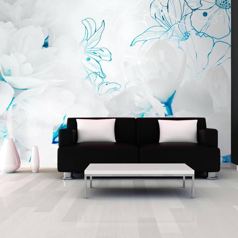Wall Mural, Blue, 210cm H x 300cm W x 0.02cm D