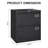 2 Drawer Metal Filing Cabinet For Home Office - Black, Widened Design Extra Document Storage, Secure With Lock File Drawers, Drawers Enhanced Organization And Storage